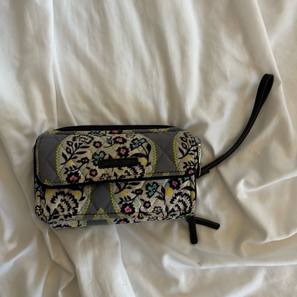 Black Vera Bradley Wallet with strap